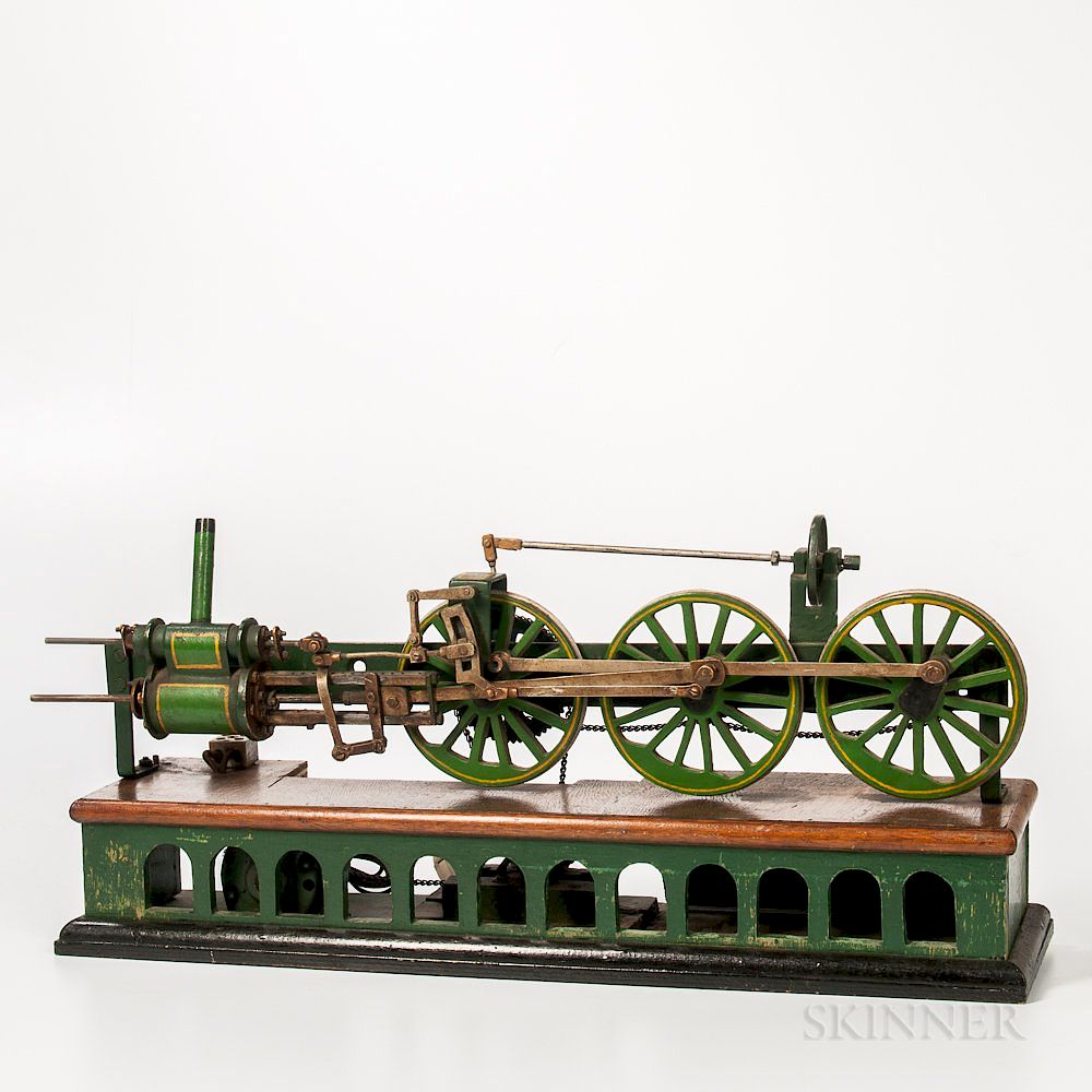 Appraisal: Electrified Horizontal Bench-made Stationary Engine Electrified Horizontal Bench-made Stationary Engine