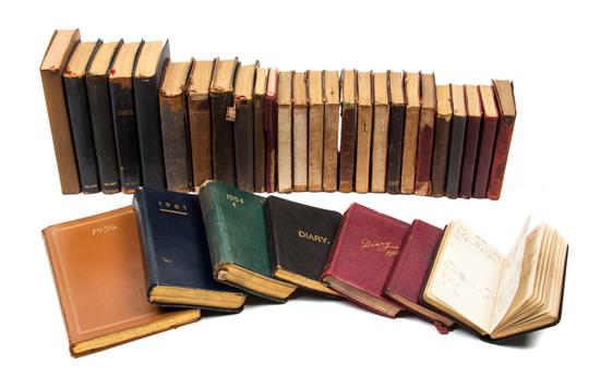 Appraisal: Sale Lot A DIARIES VANDERBILT CONSUELO Collection of date books