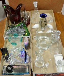 Appraisal: Four box lots of art glass vases Venetian glass vases