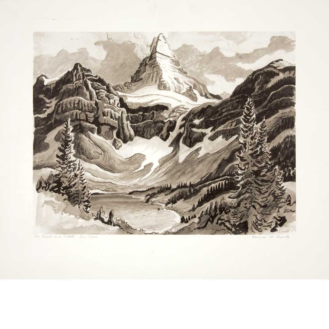 Appraisal: Thomas Hart Benton - MOUNT ASSINI WINE NOT IN FATH