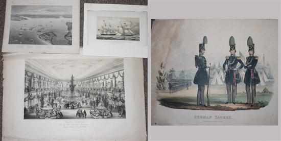 Appraisal: Military Images Four prints notably ''Union Festival Young Men's Christian