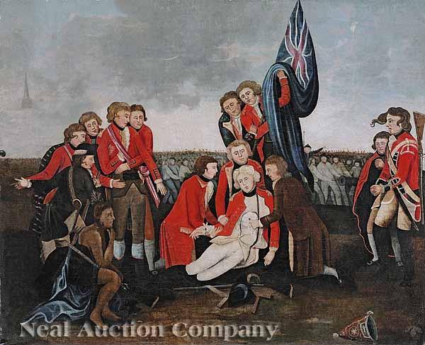 Appraisal: English School early th c The Death of General Wolfe