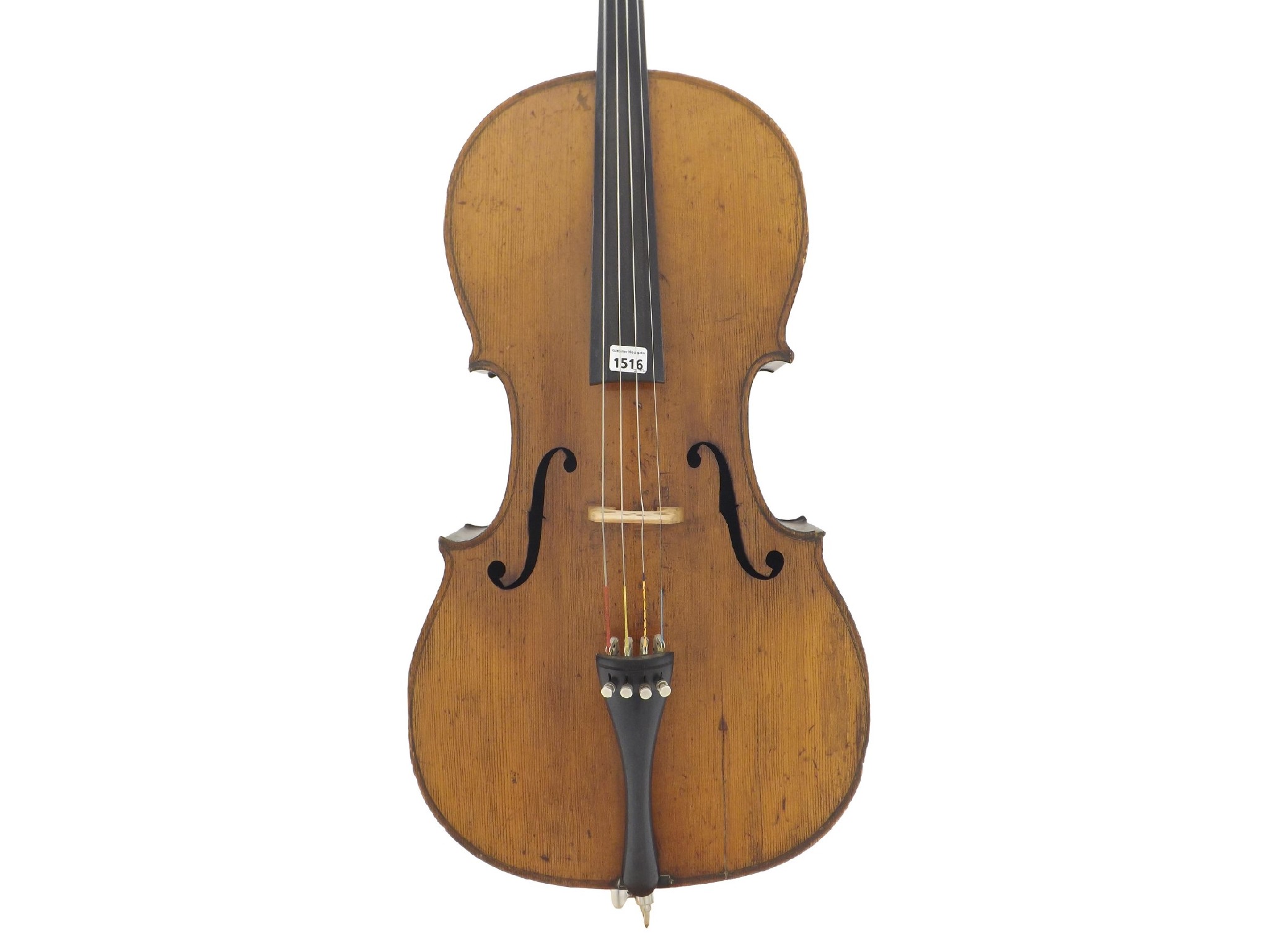 Appraisal: Late th century German violoncello cm a f two nickel