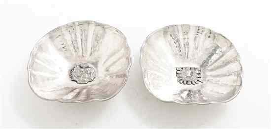 Appraisal: A Pair of Peruvian Sterling Silver Bowls each of scalloped