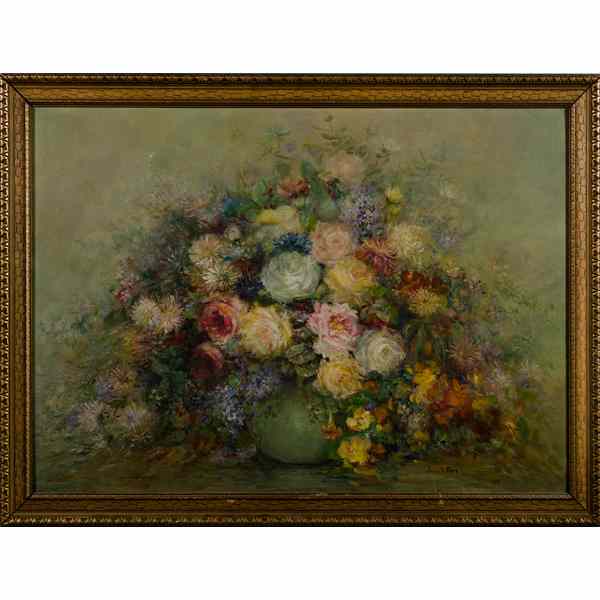 Appraisal: Still Life by Jane Perry Oil on board signed l