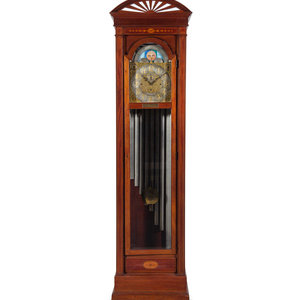 Appraisal: An American Mahogany Tall Case Clock Spaulding and Co Chicago