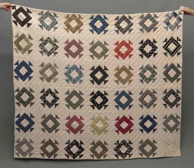 Appraisal: C mosaic quilt '' x '' Documented through the New