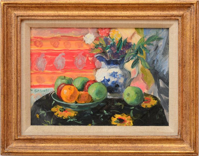 Appraisal: WARREN BRANDT - STILL LIFE Oil on canvas signed 'W