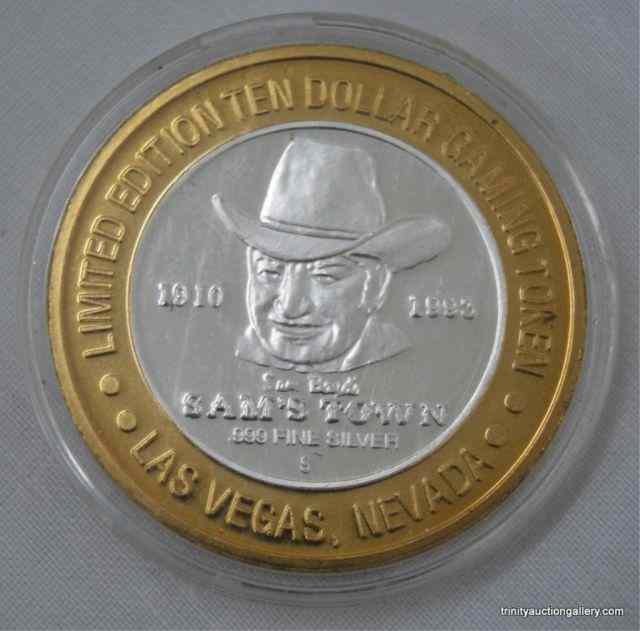 Appraisal: Sam's Town Silver Ltd Ed Gaming TokenThis is a Sam's