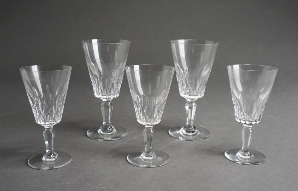 Appraisal: SET OF FIVE BACCARAT CRYSTAL STEM WINESSet of Five Baccarat