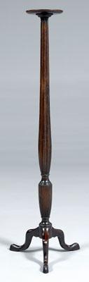 Appraisal: Sheraton style mahogany urn stand fluted and reeded column support