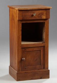 Appraisal: French Louis Philippe Carved Walnut Nightstand French Louis Philippe Carved