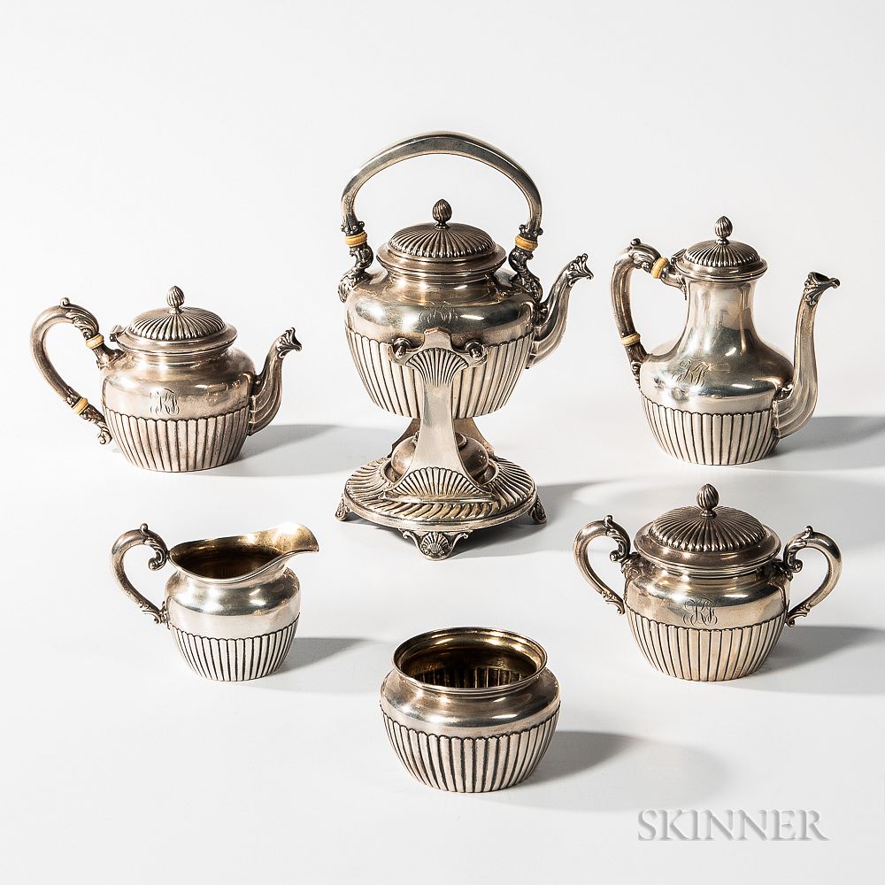 Appraisal: Six-piece Gorham Sterling Silver Tea and Coffee Service Six-piece Gorham