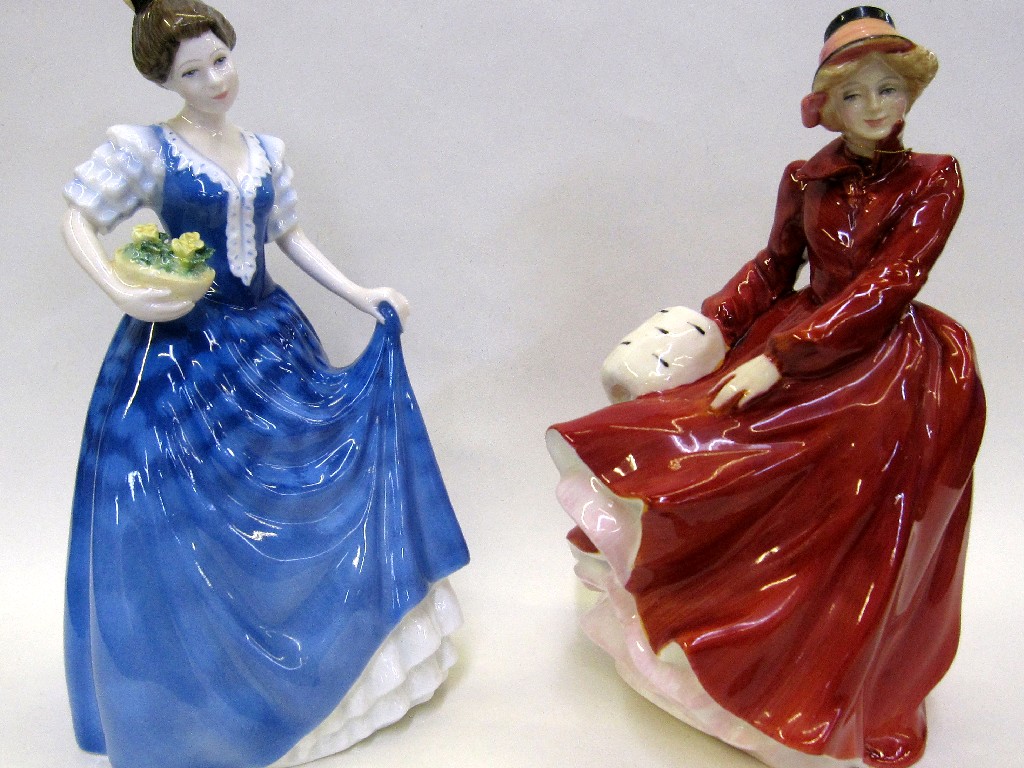 Appraisal: Two Royal Doulton figures 'Helen' HN and 'Louise' HN