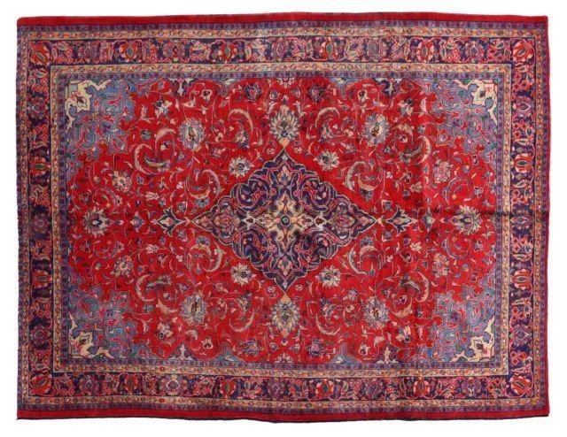 Appraisal: Hand-tied Persian Sarouk rug approx ' l ' w