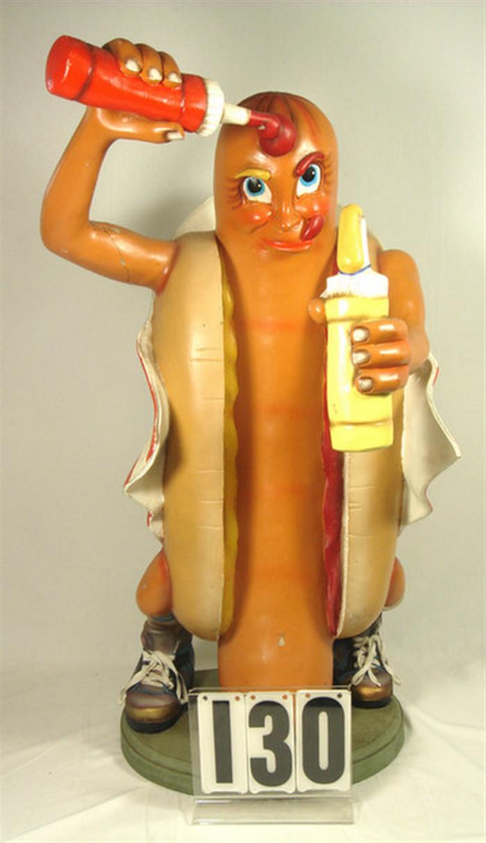 Appraisal: American Hot Dog Advertising Figure inches tall inches wide inch