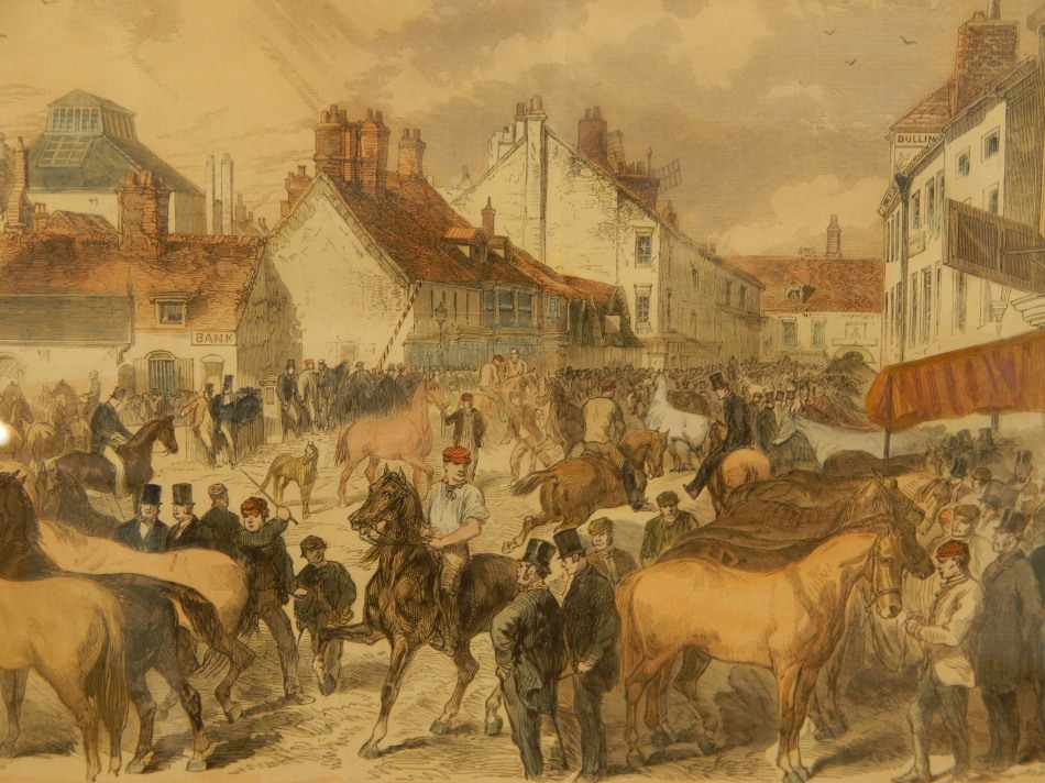 Appraisal: A mid thC print depicting the Horncastle Horse Fair circa