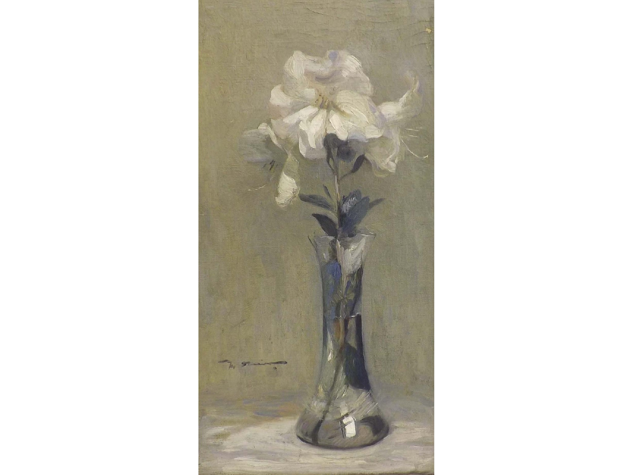 Appraisal: Mark Senior N P S - - 'Flower Study' signed