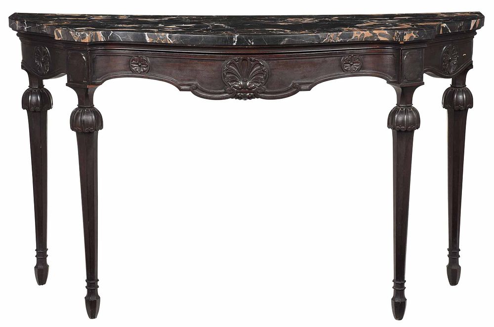 Appraisal: Italian Neoclassical Style Marble Top Console Table late th early