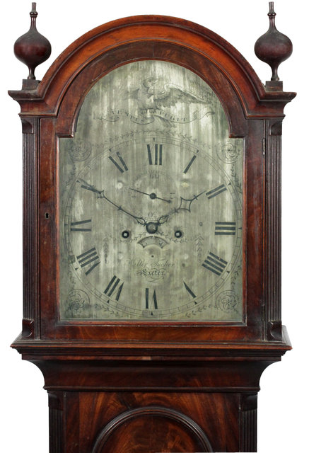 Appraisal: A mahogany longcase clock circa Walter Tucker Exeter the arched