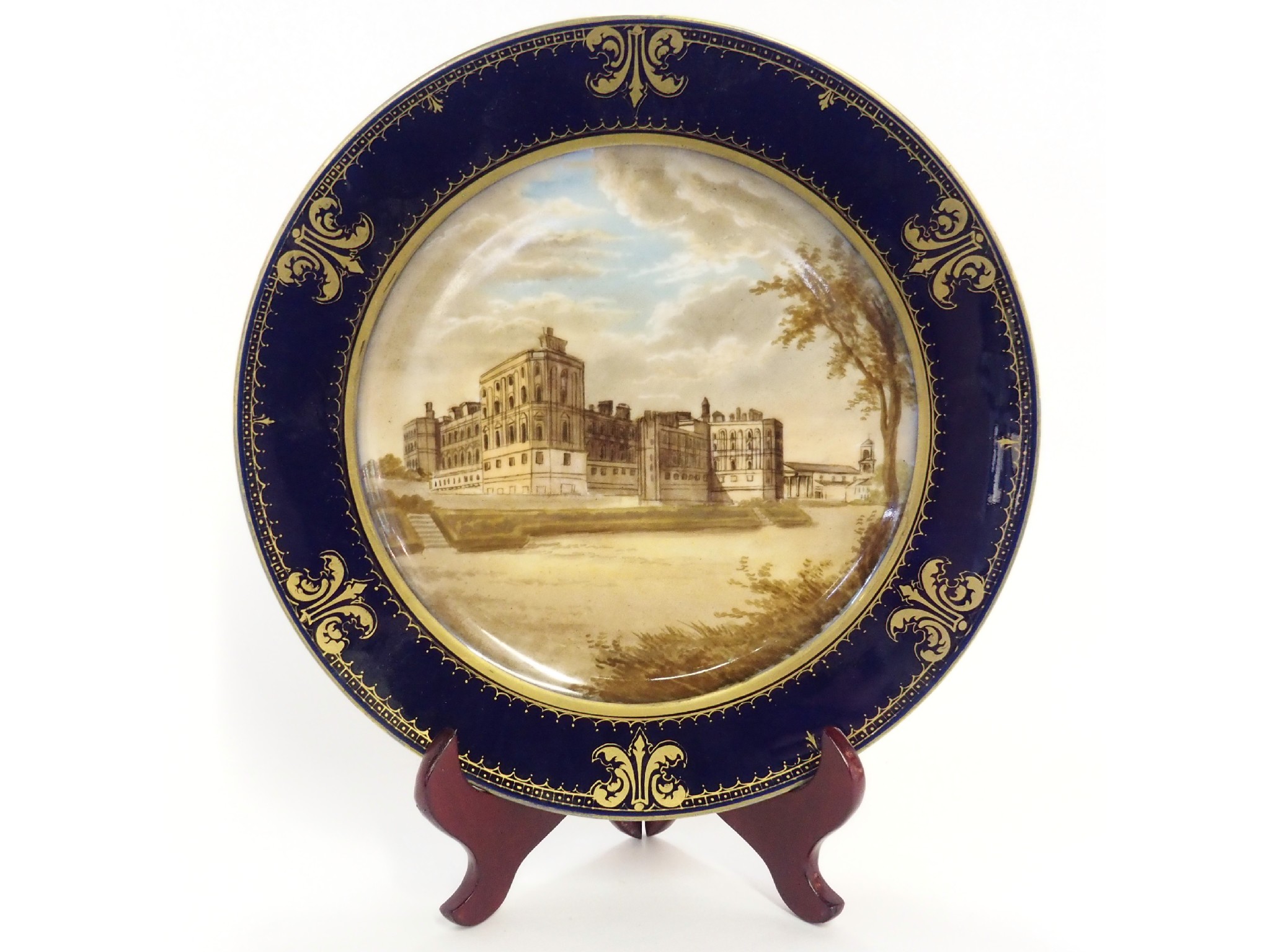 Appraisal: Sevres-style painted cabinet plate