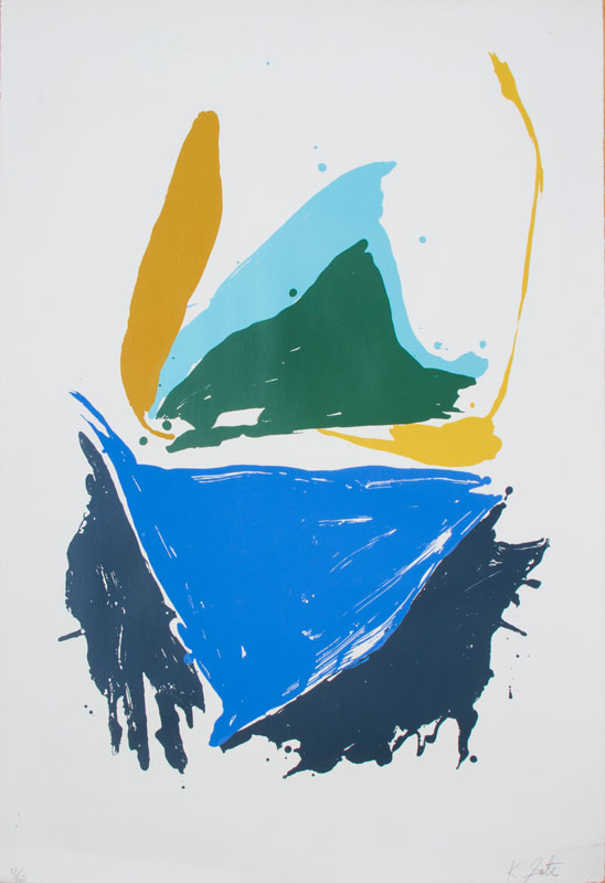 Appraisal: KIKUO SAITO - UNTITLED Screenprint in colors on wove paper