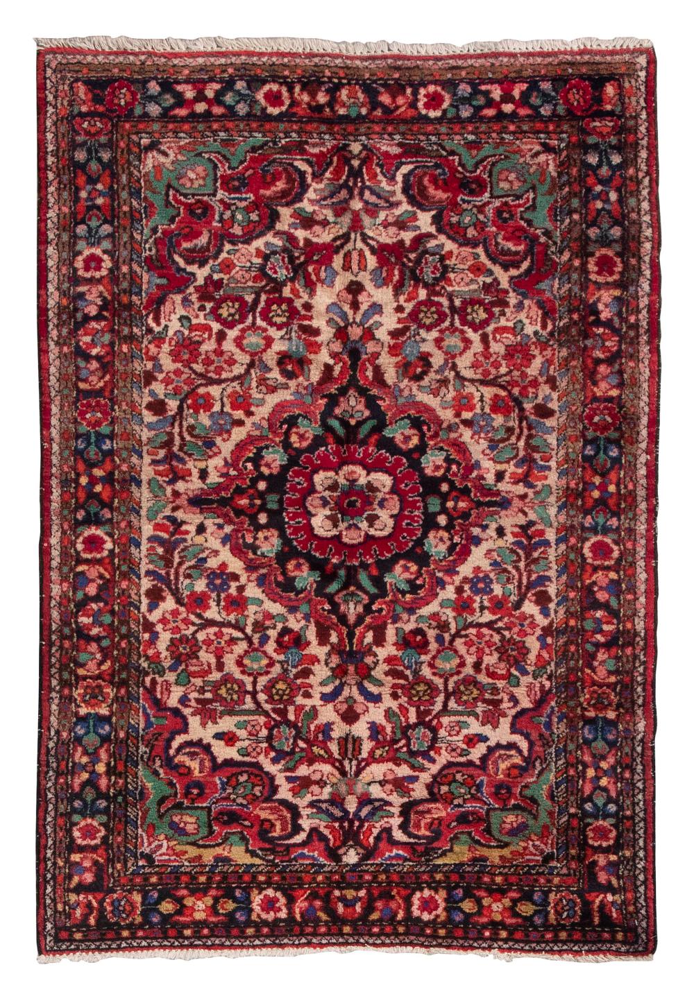 Appraisal: HAMADAN SCATTER RUG X SECOND QUARTER OF THE TH CENTURYHAMADAN