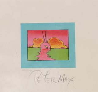 Appraisal: Peter Max American German b Sunset Silkscreen Signed in pencil