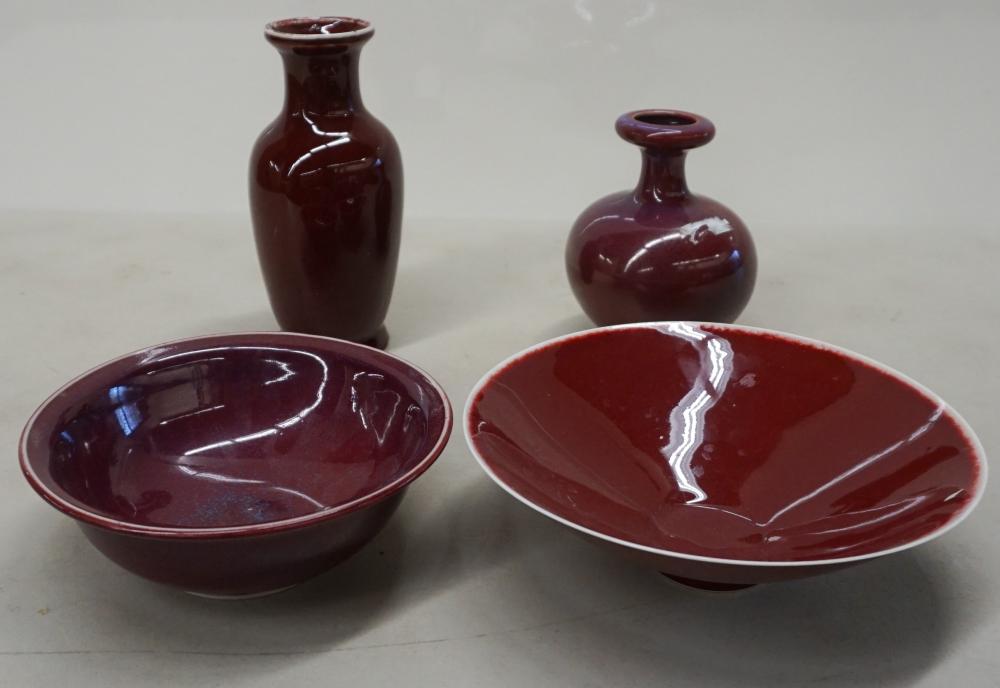 Appraisal: Two Chinese Bowls and Two Vases