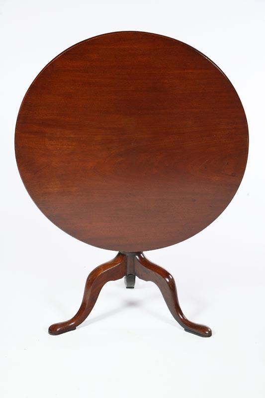 Appraisal: GEORGIAN TILT TOP TABLE English late th-early th century mahogany