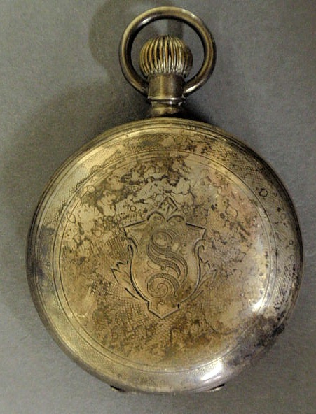 Appraisal: Waltham coin silver pocket watch hunter cased L outer case