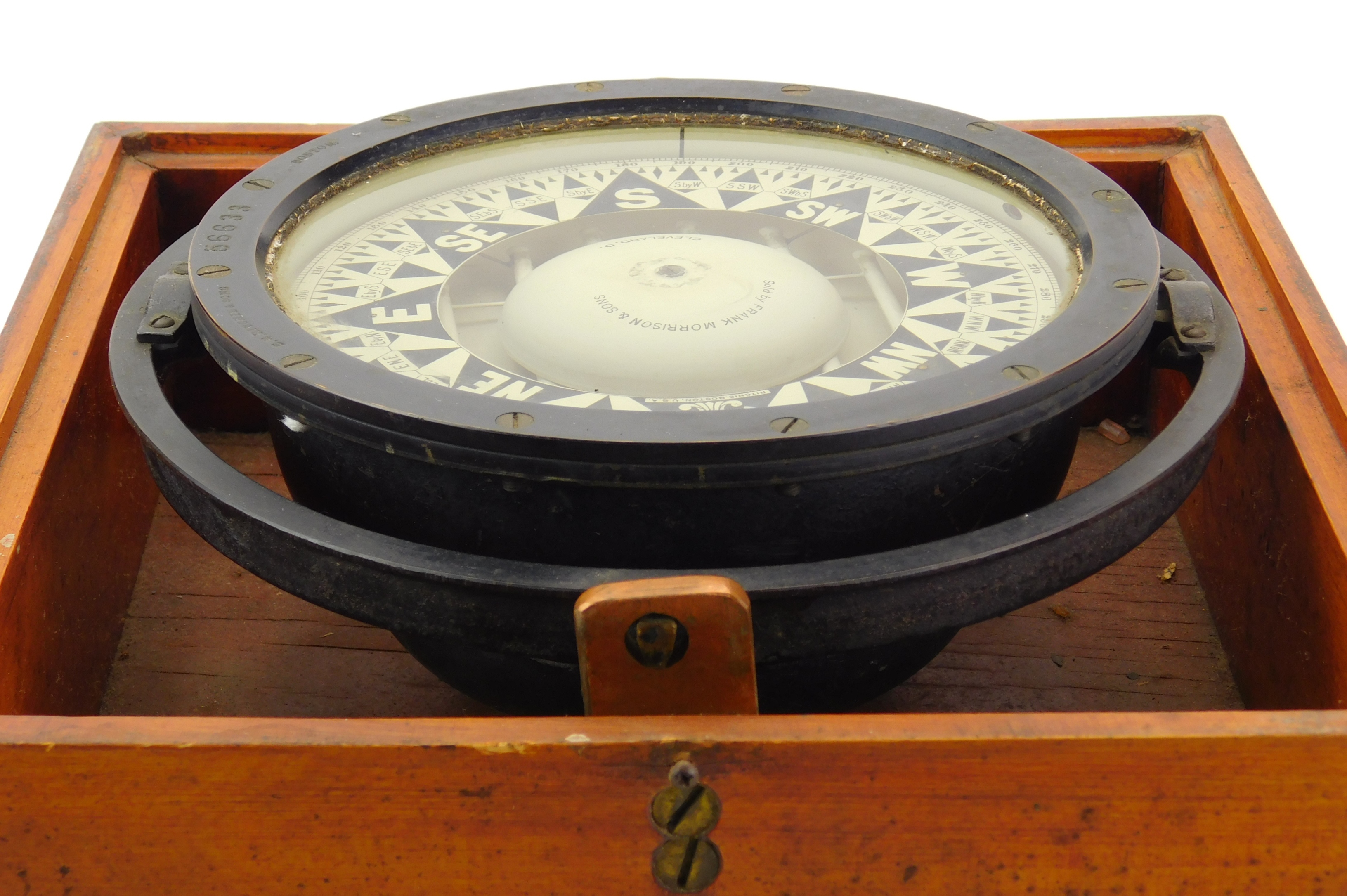 Appraisal: Frank Morrison and Co floating ship compass Ritchie Boston