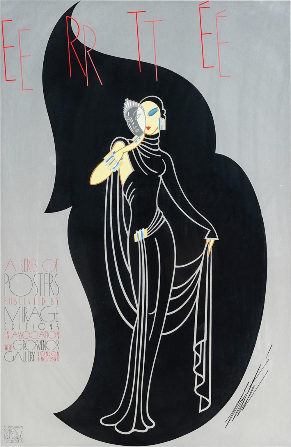 Appraisal: ERTE POSTERMirage Editions Santa Monica CA signed in printing matted