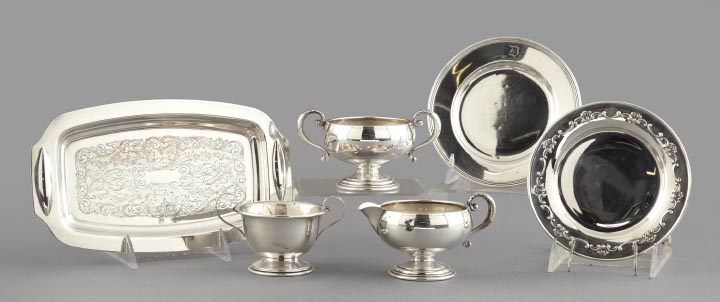 Appraisal: Diverse Six-Piece Collection of American Silver comprised of a Whiting