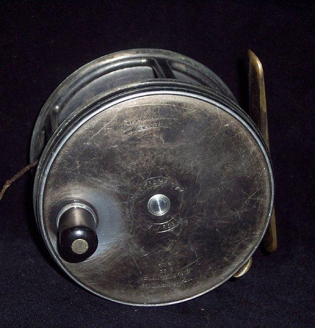 Appraisal: A Hardy alloy salmon reel The Perfect with wide drum