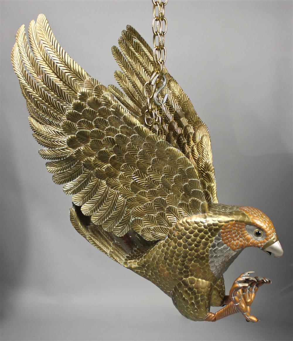 Appraisal: SERGIO BUSTAMANTE MEXICAN - BRASS EAGLE Provenance From the collection