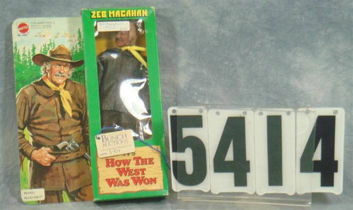 Appraisal: Mattel Zeb Macahan action figure MIB Estimate -