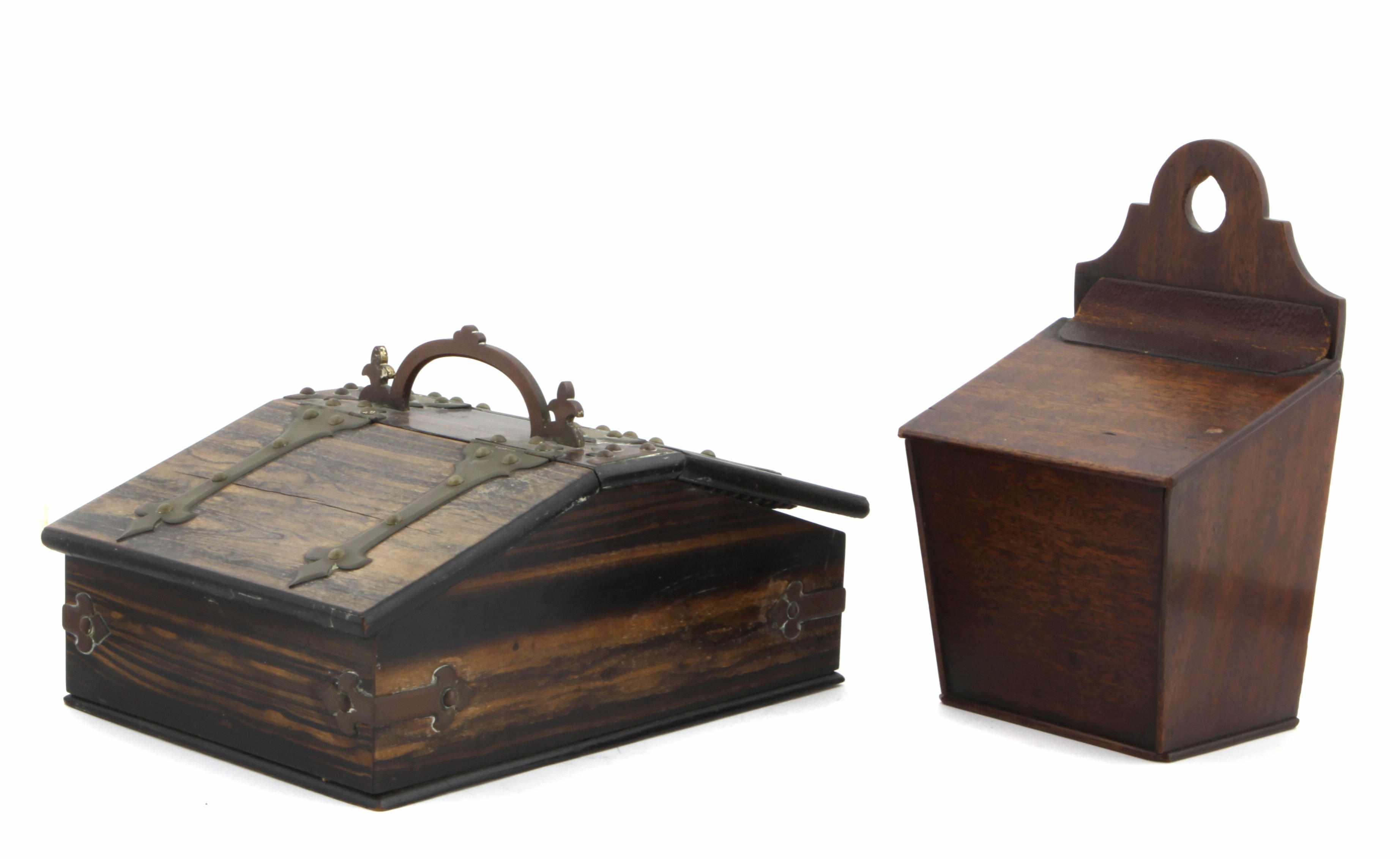 Appraisal: A group of three Continental table boxes Comprising a French