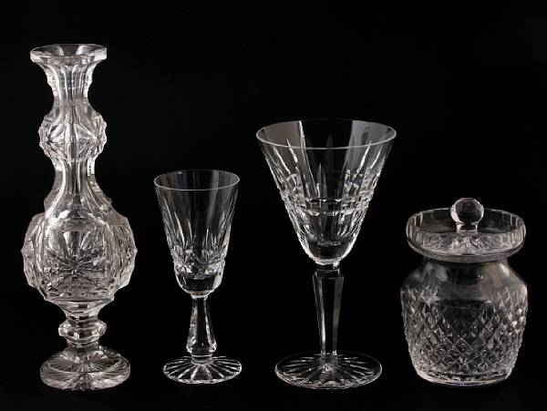 Appraisal: A collection of Waterford crystal comprising six martini glasses height