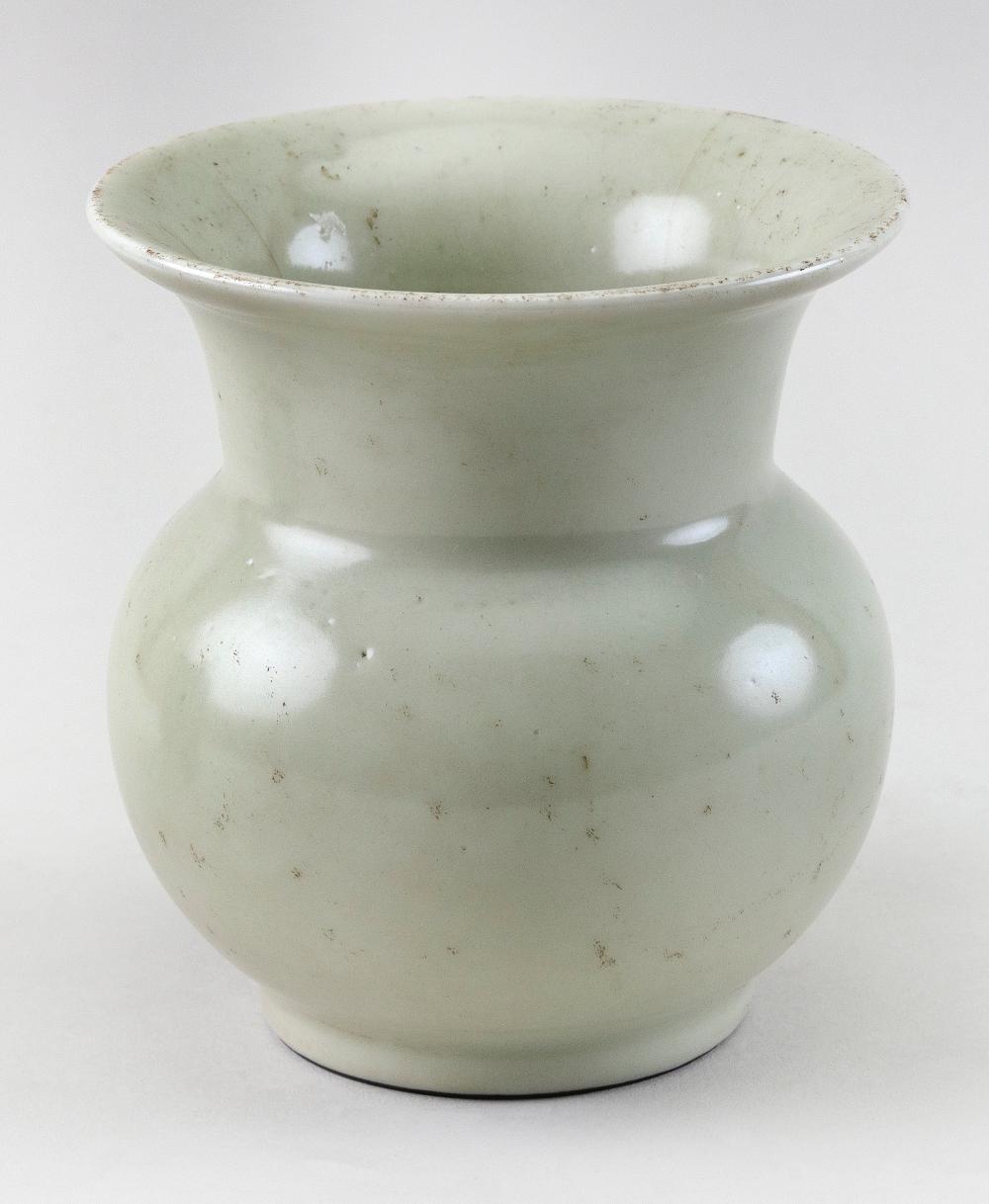 Appraisal: CHINESE CELADON PORCELAIN VASE TH CENTURY HEIGHT DIAMETER OF TOP