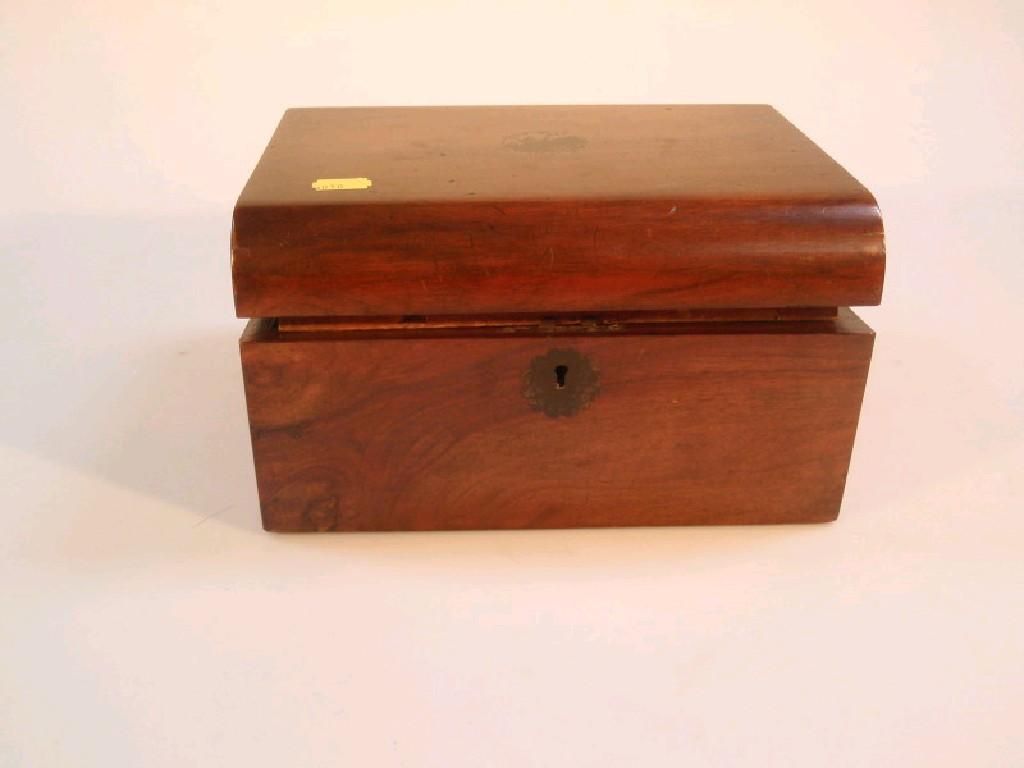 Appraisal: A Victorian mahogany writing box