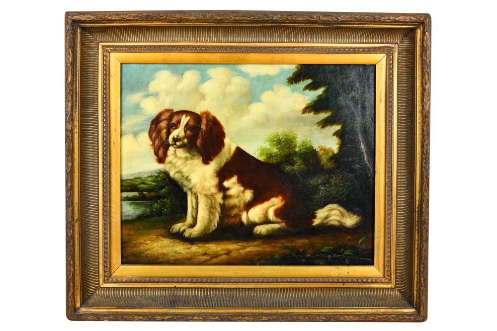 Appraisal: UNKNOWN ARTIST PORTRAIT OF A SPANIELoil on canvas unsigned Condition