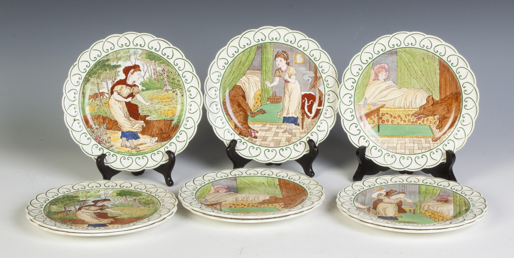 Appraisal: Nine Wedgewood Little Red Riding Hood Plates