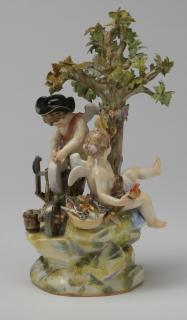 Appraisal: th c Meissen figurine maker marked h th century hand