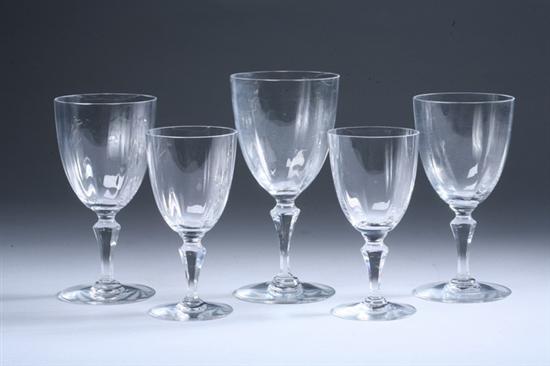 Appraisal: -PIECE BACCARAT CRYSTAL PARTIAL STEMWARE SERVICE Monte Carlo-optic pattern Including