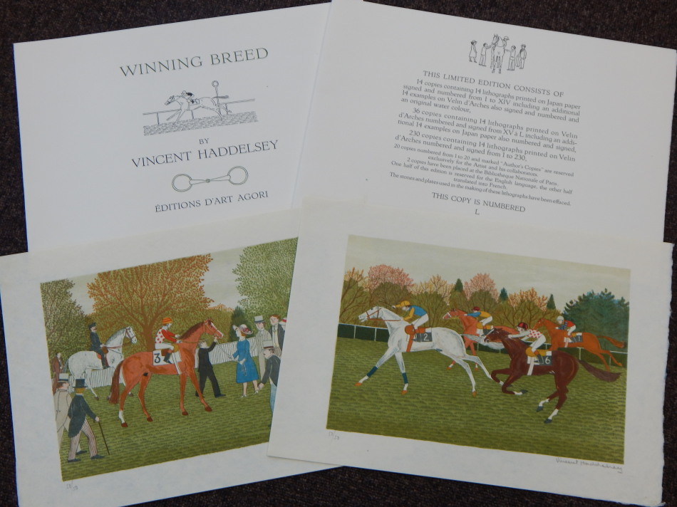 Appraisal: Vincent Haddelsey - Winning Breed artist signed edition numbered L