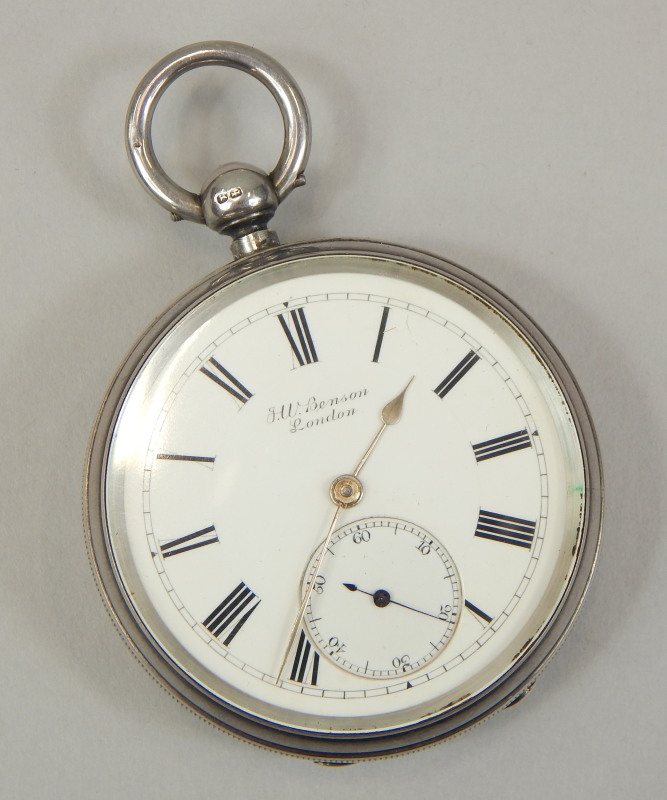 Appraisal: A Victorian J W Benson key wind silver pocket watch