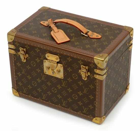 Appraisal: A beauty case by Louis Vuitton In monogram canvas style