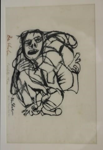 Appraisal: BEN SHAHN - NY LITHOGRAPH TITLED FUTILITY SIGNED IN PLATE