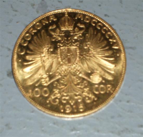 Appraisal: Austrian Corona gold coin grams